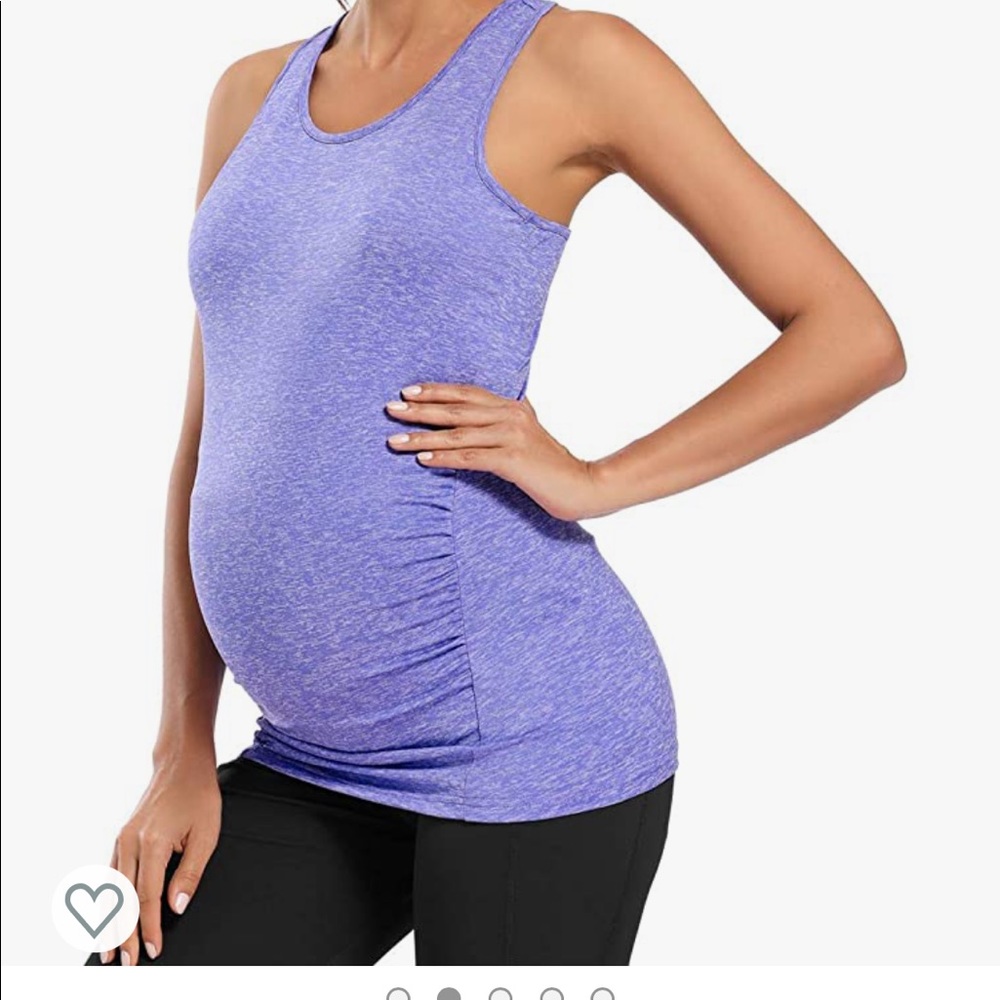 Workout maternity tank top